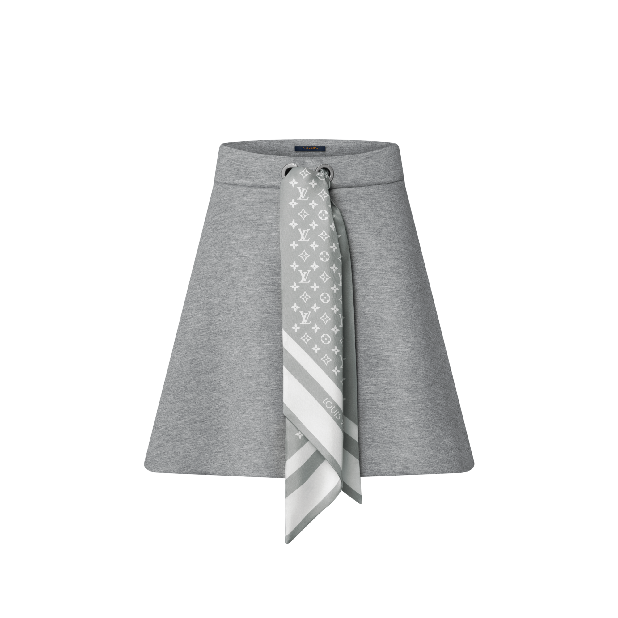 ★ GLOWNY★ CIAO BUCKLE MINI SKIRT GRAY GY24FASK007 CIAO BUCKLE MINI SKIRT (GRAY) - GLOWNY